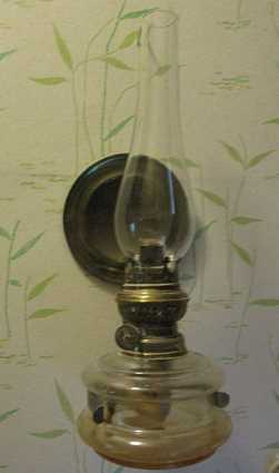 wall-mounted paraffin lamp